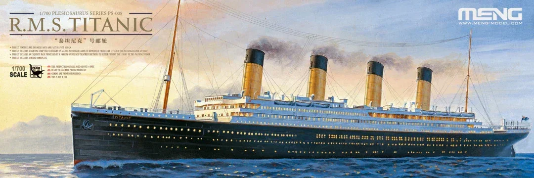 PS-008 MENG Titanic Cruise, ve - Model Kit Titanic reseña y precio